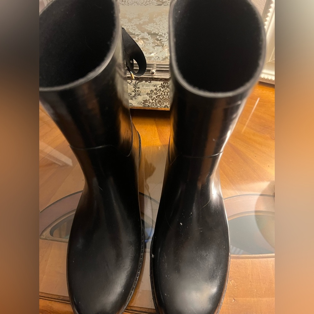 Black Tall Rain Boots